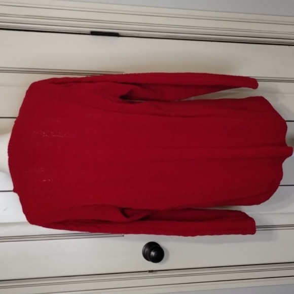 J. Jill Chenille Red Sweater Size Medium - Picture 4 of 9